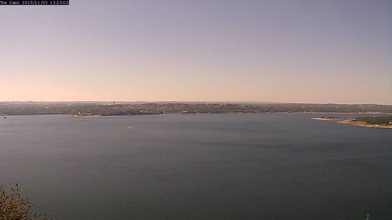 Lake Travis webcam, November 3, 2015 12:30 PM CT