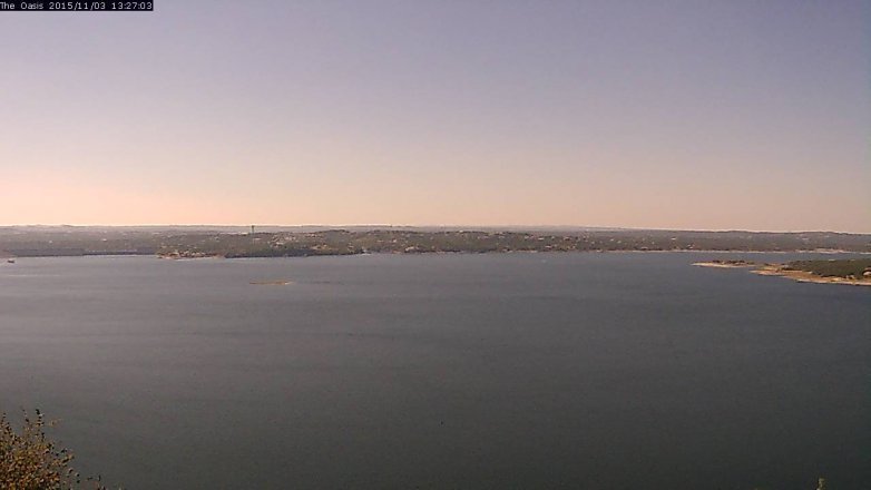 Lake Travis webcam, November 3, 2015 12:35 PM CT