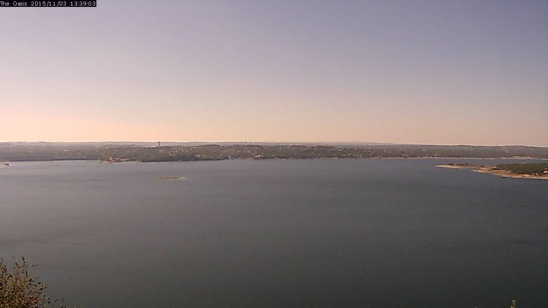 Lake Travis webcam, November 3, 2015 12:45 PM CT