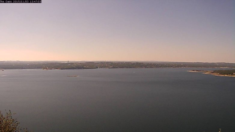 Lake Travis webcam, November 3, 2015 12:55 PM CT