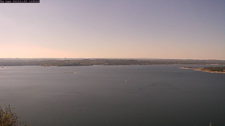 Lake Travis webcam, November 3, 2015 1:00 PM CT