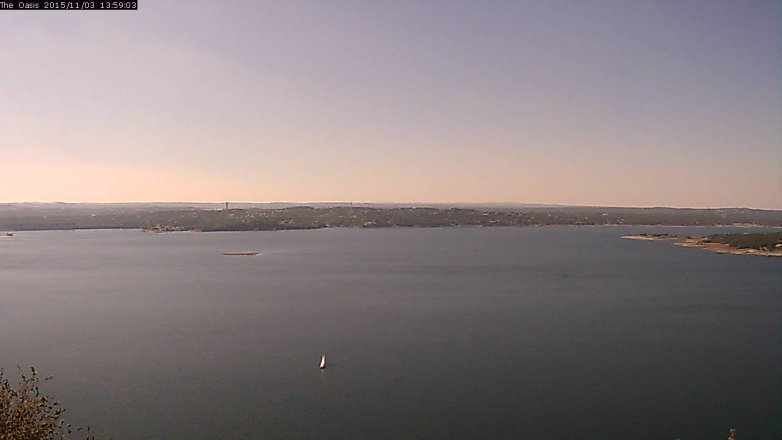 Lake Travis webcam, November 3, 2015 1:05 PM CT