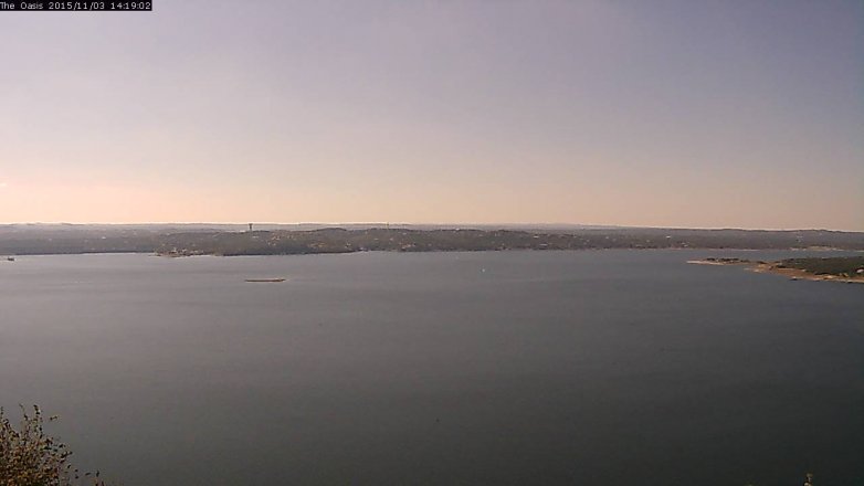 Lake Travis webcam, November 3, 2015 1:25 PM CT