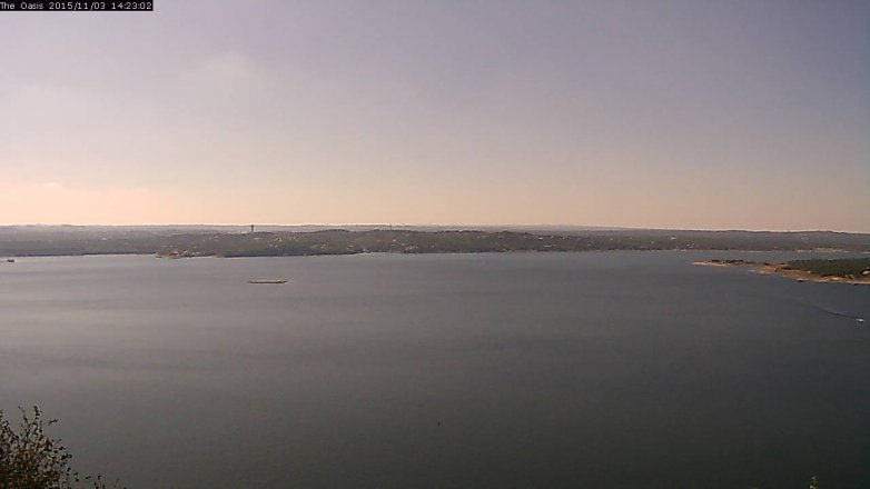 Lake Travis webcam, November 3, 2015 1:30 PM CT