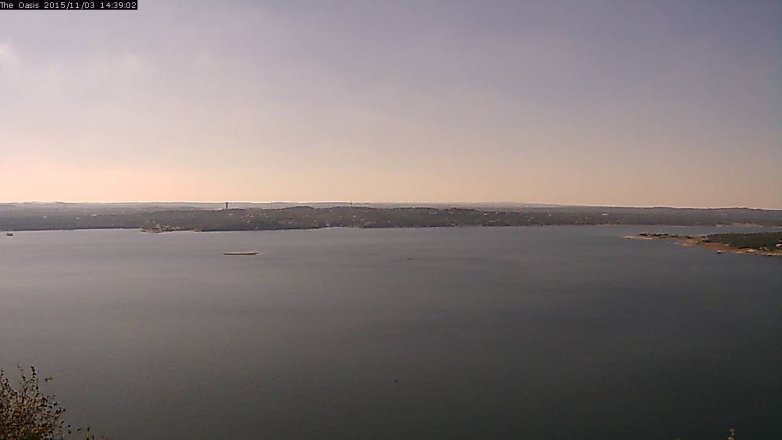 Lake Travis webcam, November 3, 2015 1:45 PM CT