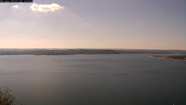 Lake Travis webcam, November 3, 2015 1:55 PM CT