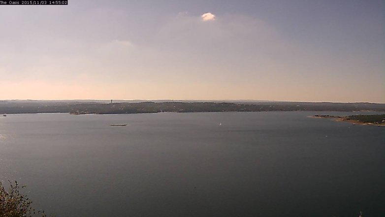 Lake Travis webcam, November 3, 2015 2:00 PM CT