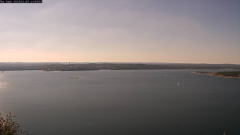 Lake Travis webcam, November 3, 2015 2:05 PM CT