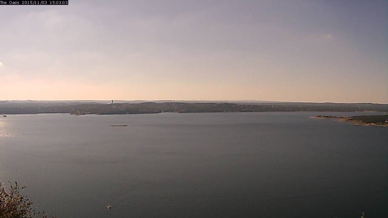 Lake Travis webcam, November 3, 2015 2:10 PM CT