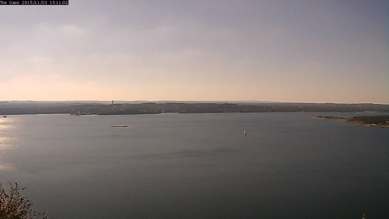 Lake Travis webcam, November 3, 2015 2:20 PM CT