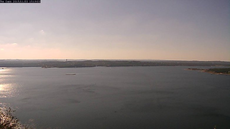 Lake Travis webcam, November 3, 2015 2:25 PM CT
