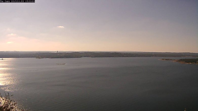 Lake Travis webcam, November 3, 2015 2:30 PM CT