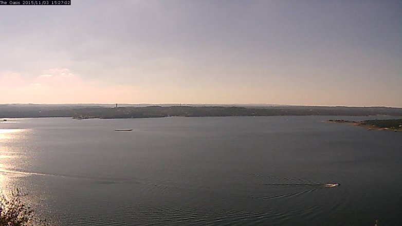 Lake Travis webcam, November 3, 2015 2:35 PM CT