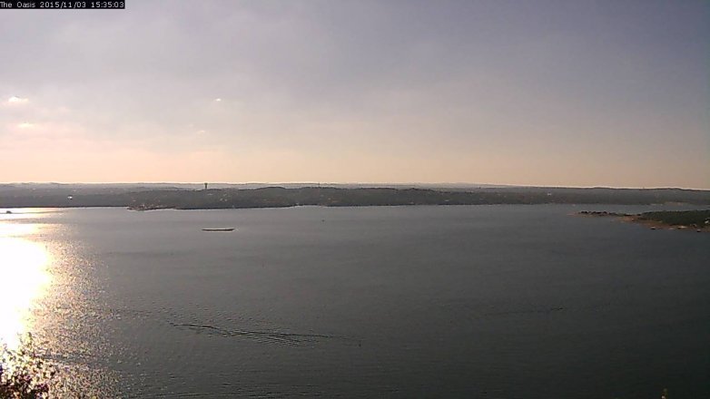 Lake Travis webcam, November 3, 2015 2:40 PM CT
