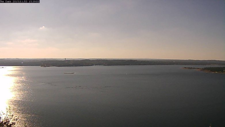 Lake Travis webcam, November 3, 2015 2:45 PM CT