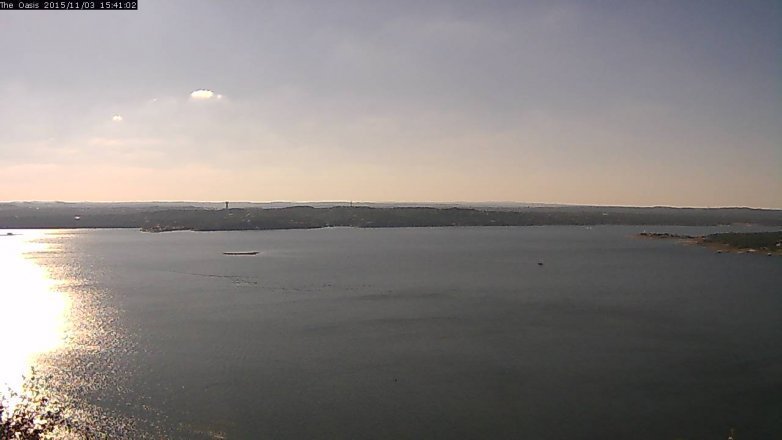 Lake Travis webcam, November 3, 2015 2:50 PM CT