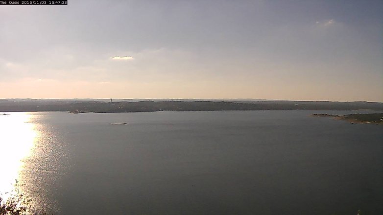 Lake Travis webcam, November 3, 2015 2:55 PM CT