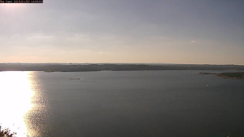 Lake Travis webcam, November 3, 2015 3:10 PM CT