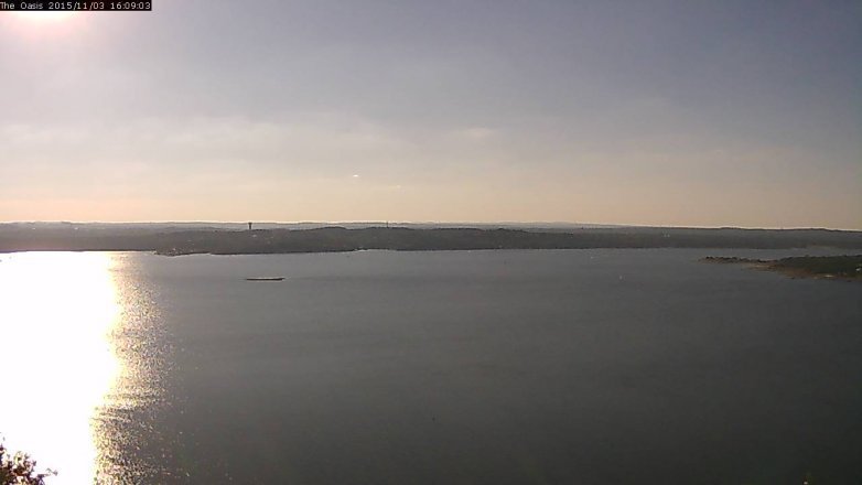 Lake Travis webcam, November 3, 2015 3:15 PM CT