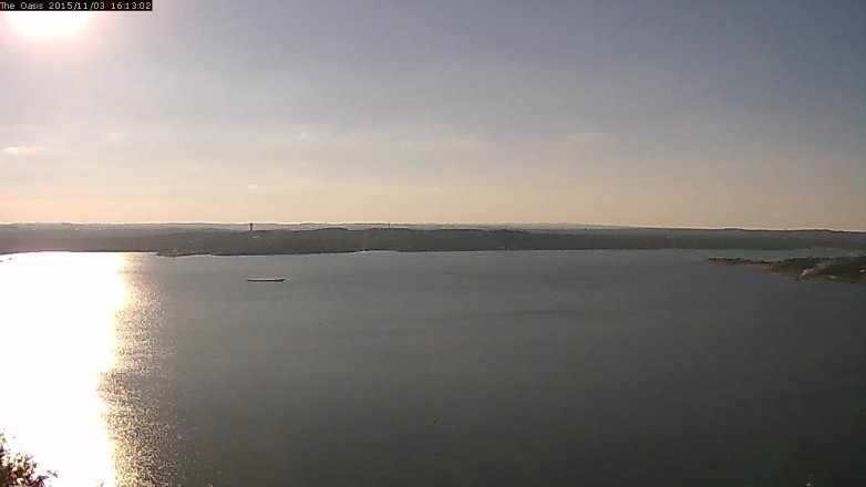 Lake Travis webcam, November 3, 2015 3:20 PM CT