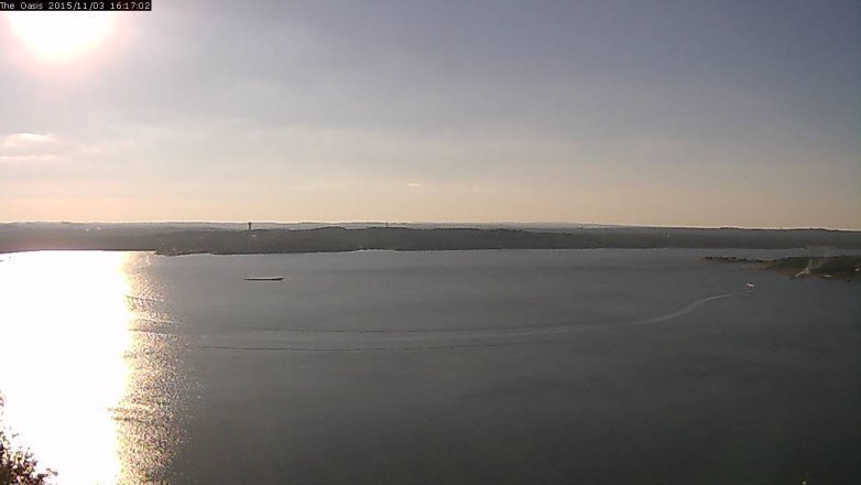 Lake Travis webcam, November 3, 2015 3:25 PM CT