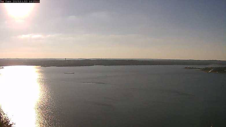 Lake Travis webcam, November 3, 2015 3:30 PM CT