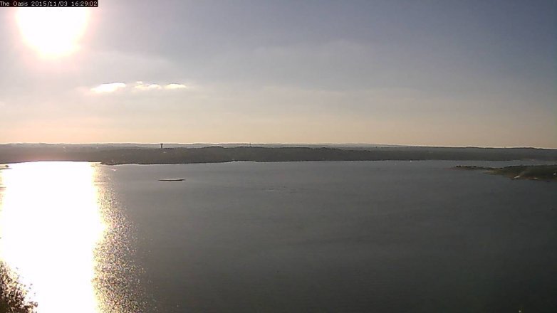 Lake Travis webcam, November 3, 2015 3:35 PM CT