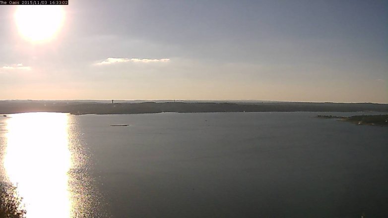 Lake Travis webcam, November 3, 2015 3:40 PM CT