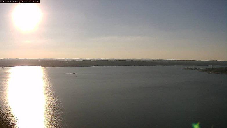 Lake Travis webcam, November 3, 2015 3:50 PM CT