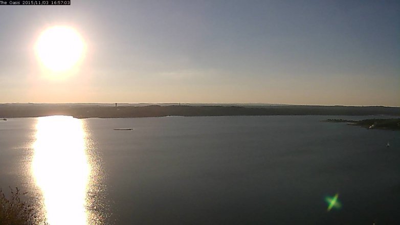 Lake Travis webcam, November 3, 2015 4:05 PM CT
