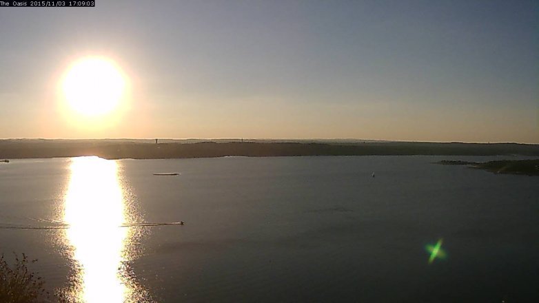Lake Travis webcam, November 3, 2015 4:15 PM CT