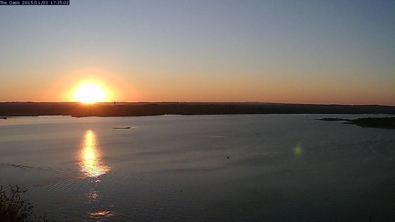 Lake Travis webcam, November 3, 2015 4:40 PM CT