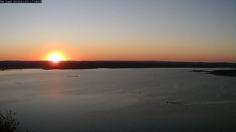 Lake Travis webcam, November 3, 2015 4:45 PM CT