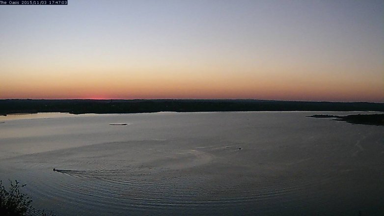 Lake Travis webcam, November 3, 2015 4:55 PM CT