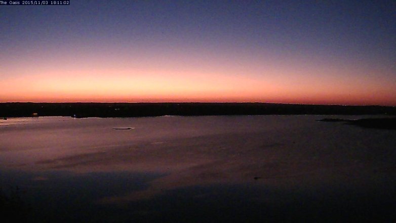 Lake Travis webcam, November 3, 2015 5:20 PM CT