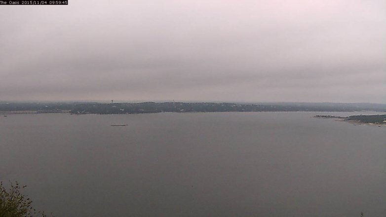 Lake Travis webcam, November 4, 2015 9:05 AM CT