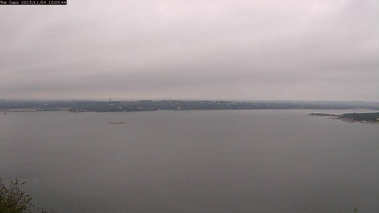 Lake Travis webcam, November 4, 2015 9:10 AM CT