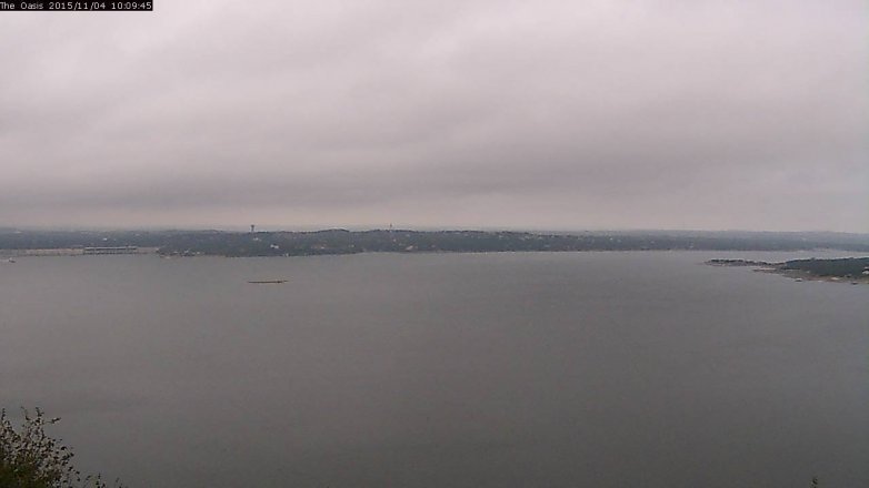 Lake Travis webcam, November 4, 2015 9:15 AM CT
