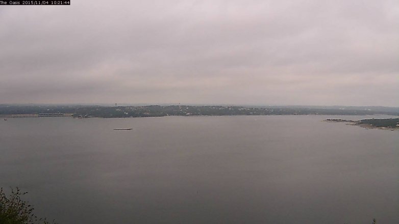 Lake Travis webcam, November 4, 2015 9:25 AM CT