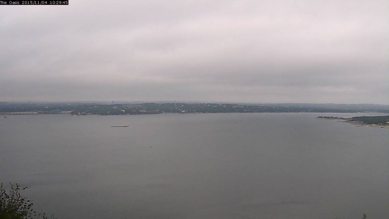 Lake Travis webcam, November 4, 2015 9:35 AM CT