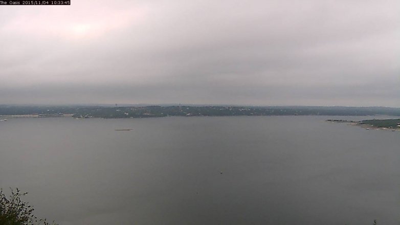 Lake Travis webcam, November 4, 2015 9:40 AM CT