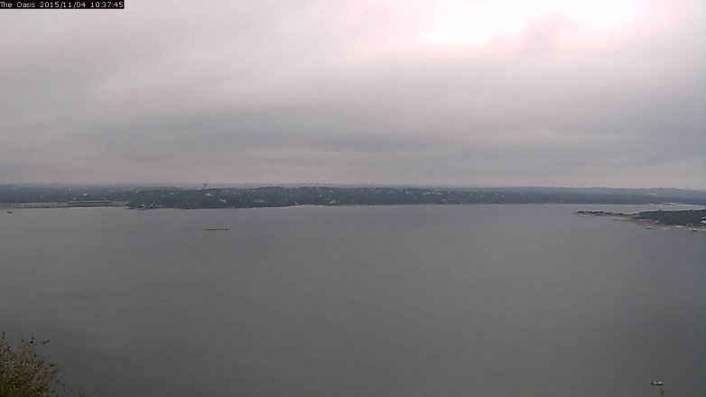 Lake Travis webcam, November 4, 2015 9:45 AM CT