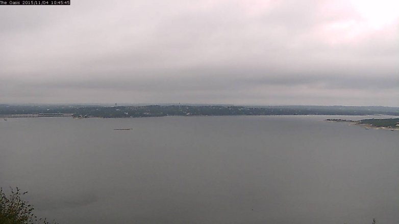 Lake Travis webcam, November 4, 2015 9:50 AM CT