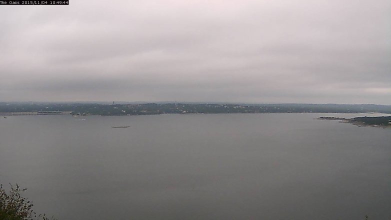 Lake Travis webcam, November 4, 2015 9:55 AM CT