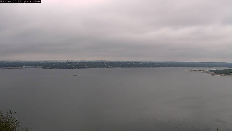 Lake Travis webcam, November 4, 2015 10:20 AM CT