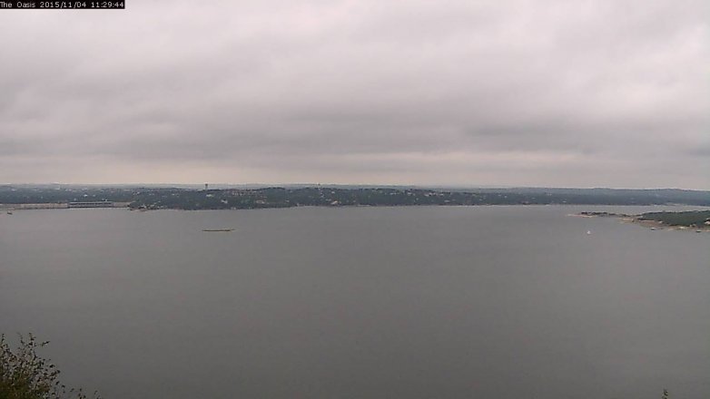 Lake Travis webcam, November 4, 2015 10:35 AM CT