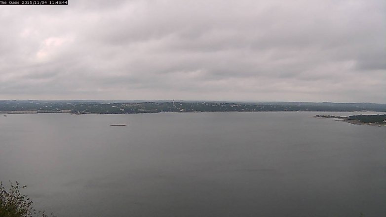 Lake Travis webcam, November 4, 2015 10:50 AM CT