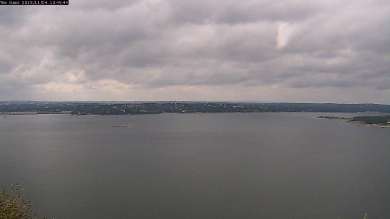 Lake Travis webcam, November 4, 2015 11:55 AM CT