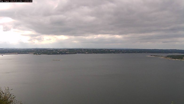 Lake Travis webcam, November 4, 2015 1:00 PM CT