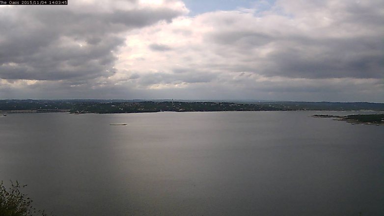 Lake Travis webcam, November 4, 2015 1:10 PM CT